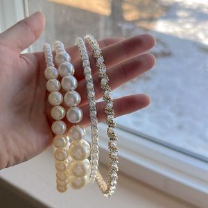 Pearl Bridal Headbands Pack of 4